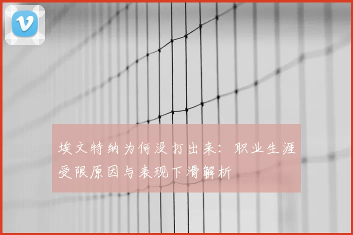 埃文特纳为何没打出来:职业生涯受限原因与表现下滑解析